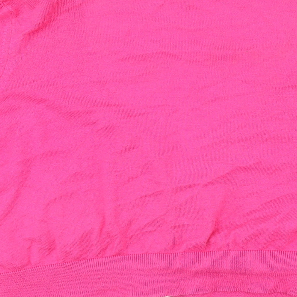 Marks and Spencer Womens Pink Paisley  Cardigan Jumper Size 22