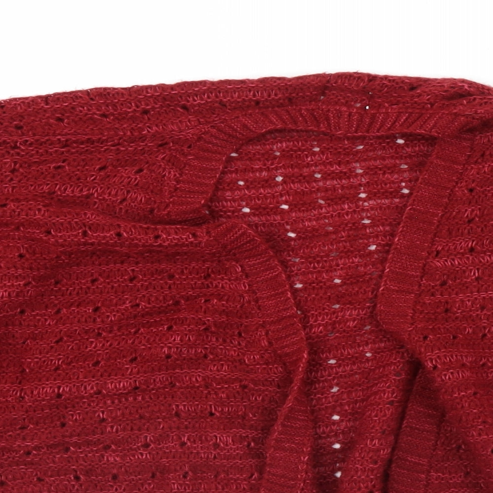 George Womens Red   Cardigan Jumper Size 18