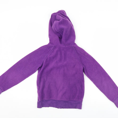 Gap Girls Purple  Fleece Full Zip Hoodie Size 10 Years