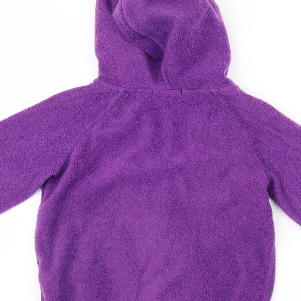 Gap Girls Purple  Fleece Full Zip Hoodie Size 10 Years