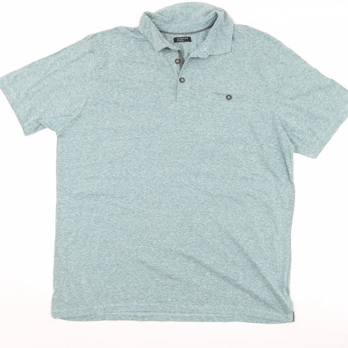 M&Co Mens Green    Polo Size L