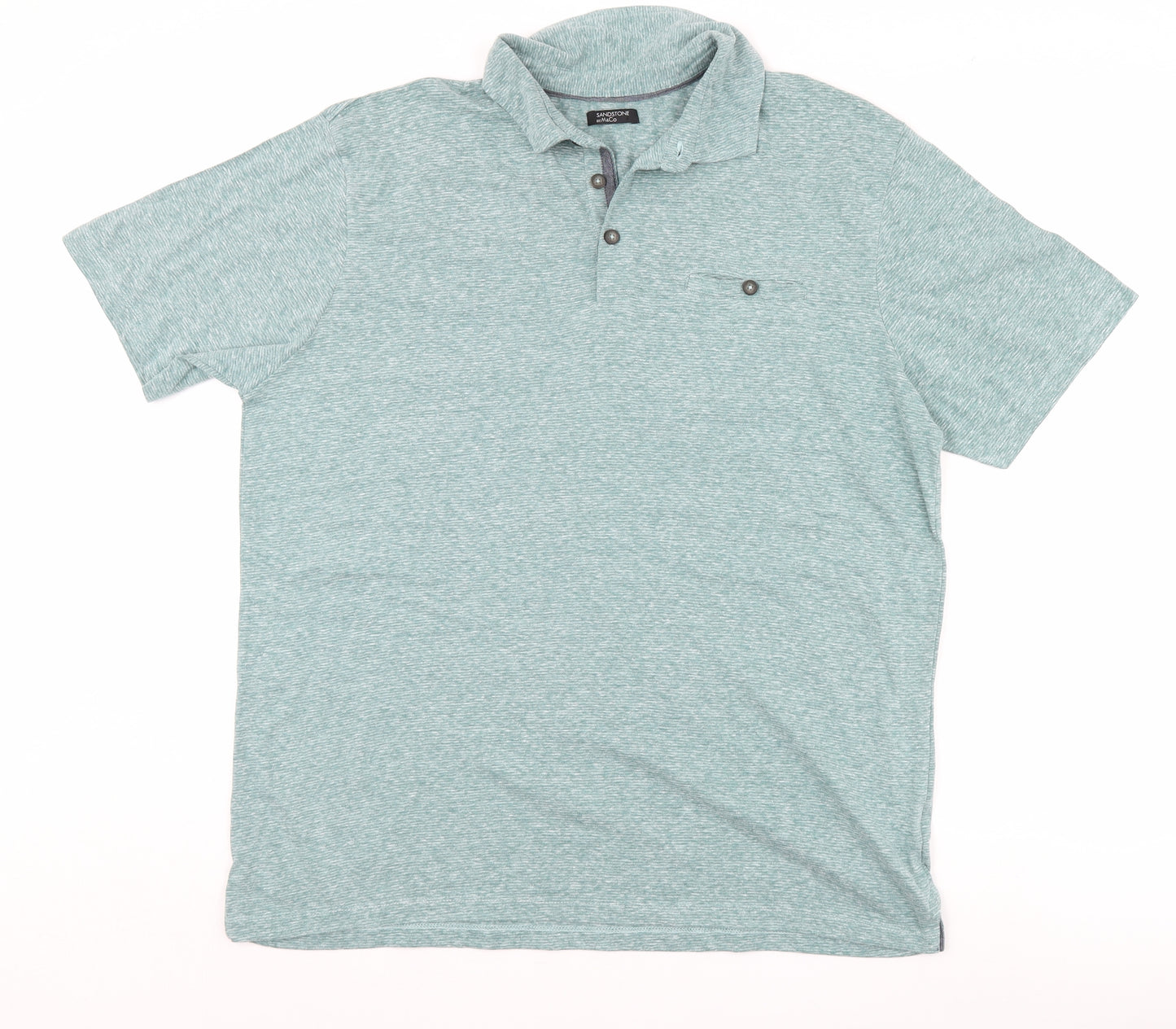 M&Co Mens Green    Polo Size L