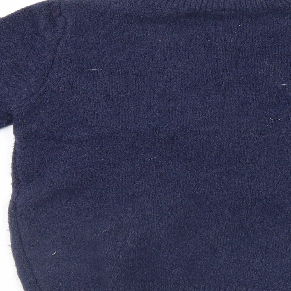 George Girls Blue   Pullover Jumper Size 3-4 Years  - Christmas jumper