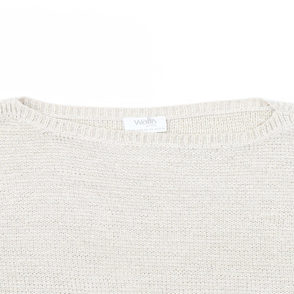 Wallis Womens Beige   Pullover Jumper Size M