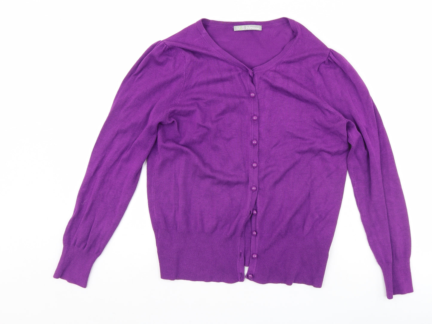Marks and Spencer Womens Pink   Cardigan Jumper Size 12