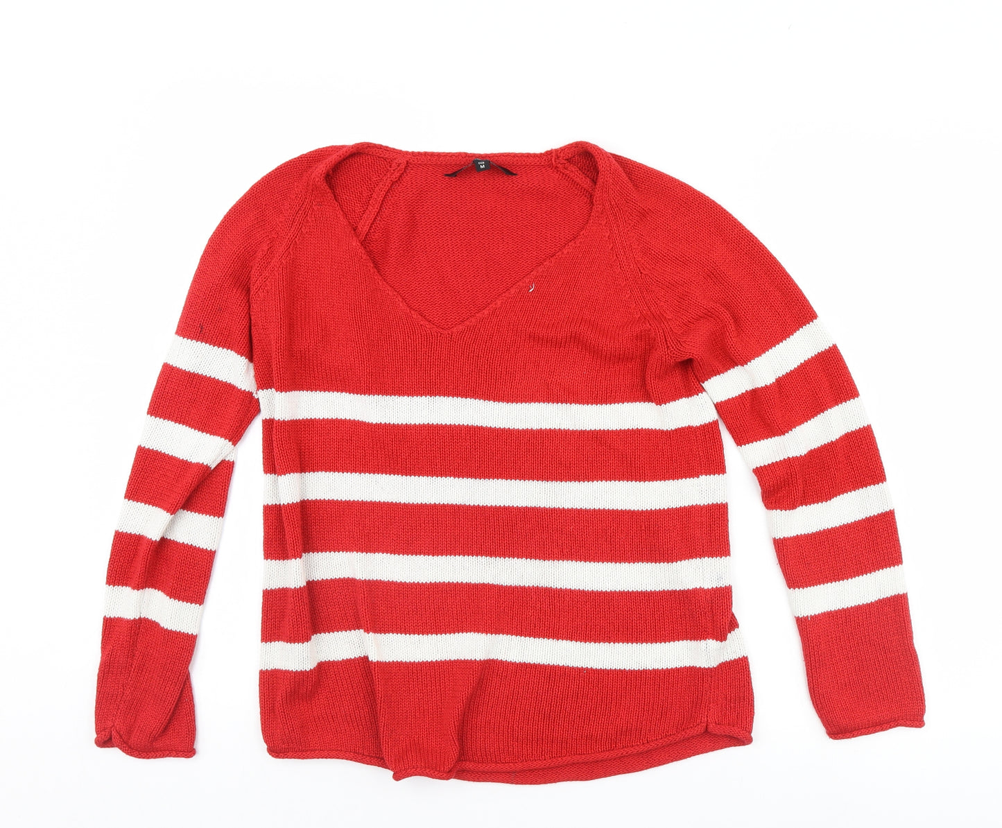 Real Clothing Womens Purple Striped  Pullover Jumper Size M