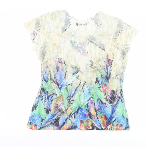 punto marques Womens Multicoloured   Basic Blouse Size S