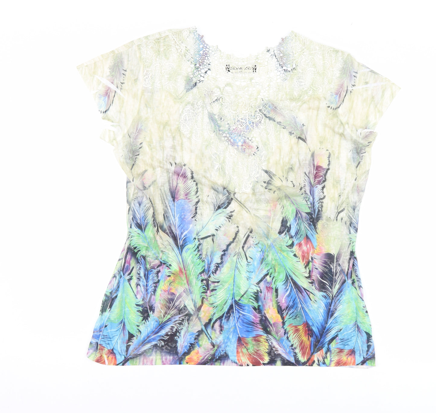 punto marques Womens Multicoloured   Basic Blouse Size S