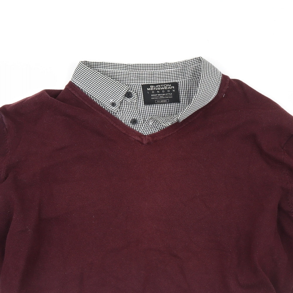 Burton Mens Purple   Pullover Jumper Size XL