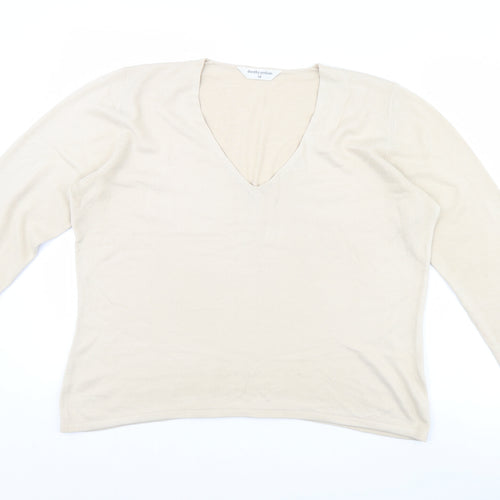 Dorothy Perkins Womens Beige   Pullover Jumper Size 18