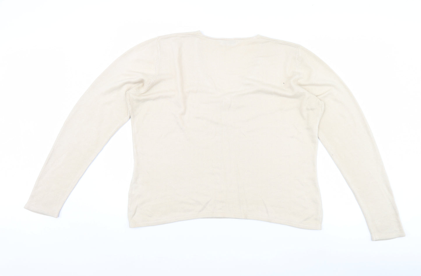 Dorothy Perkins Womens Beige   Pullover Jumper Size 18