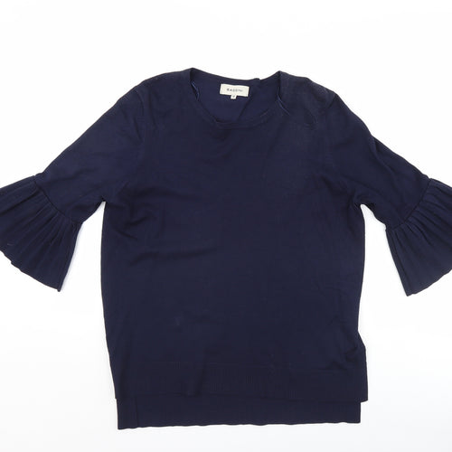 BASSINI Womens Blue   Pullover Jumper Size M