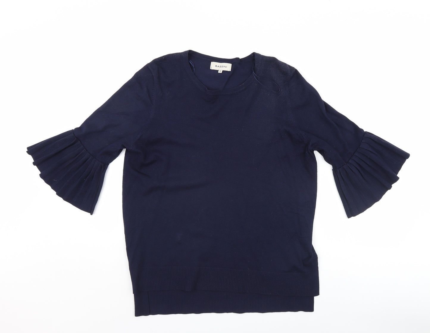 BASSINI Womens Blue   Pullover Jumper Size M