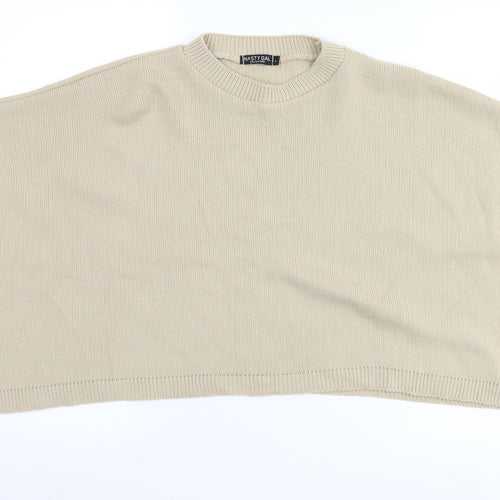 Nasty Gal Womens Beige   Pullover Jumper Size L