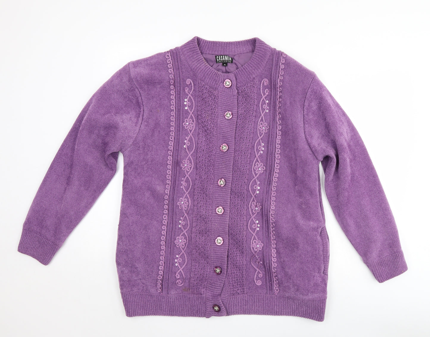 Casamia Womens Purple   Cardigan Jumper Size M