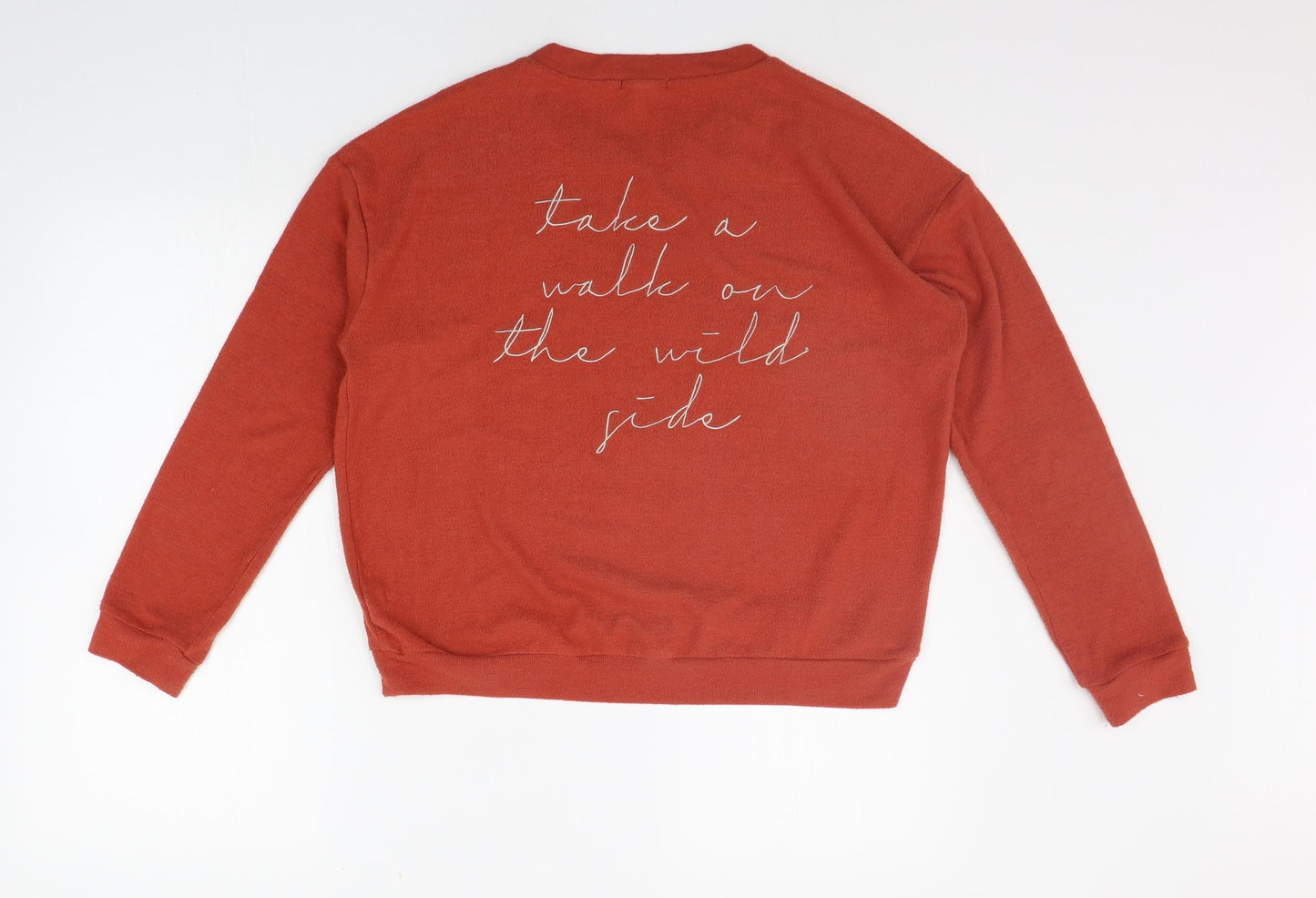 Wetseal Womens Orange   Pullover Jumper Size M