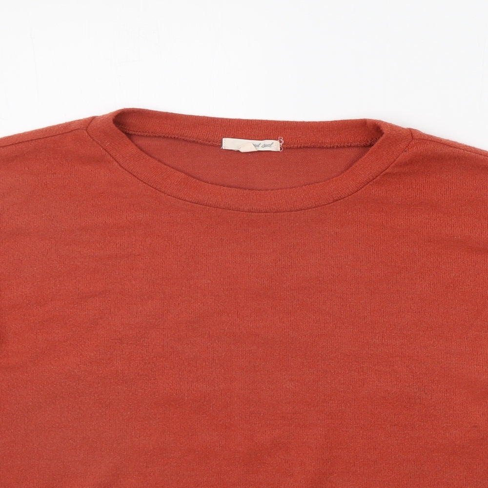 Wetseal Womens Orange   Pullover Jumper Size M