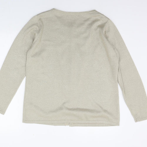 BM Womens Beige   Cardigan Jumper Size M