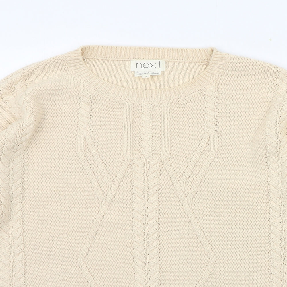 NEXT Womens Beige   Pullover Jumper Size 14