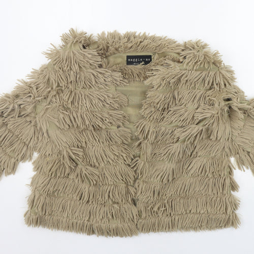 MAGGIE + ME Womens Beige   Cardigan Jumper Size M