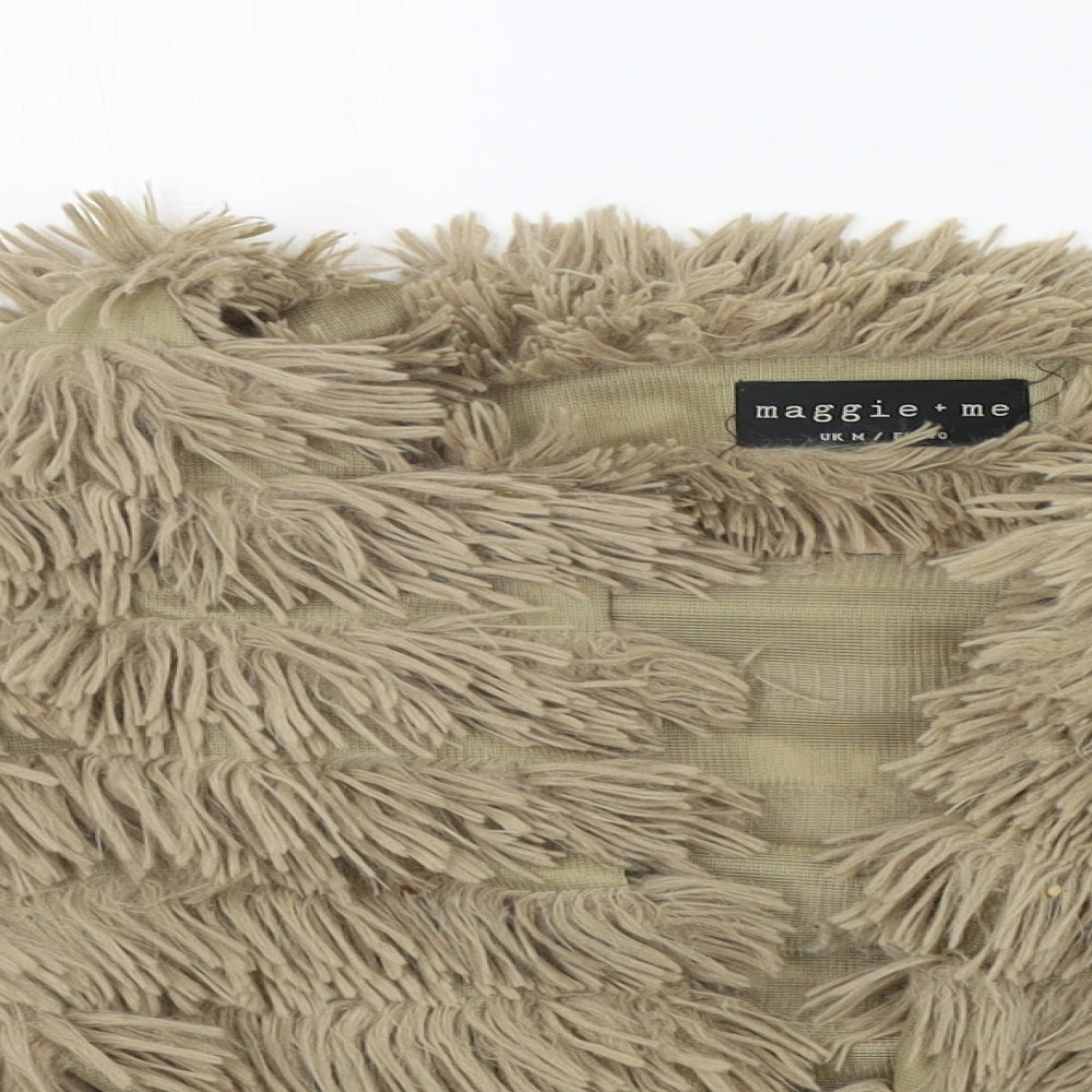 MAGGIE + ME Womens Beige   Cardigan Jumper Size M