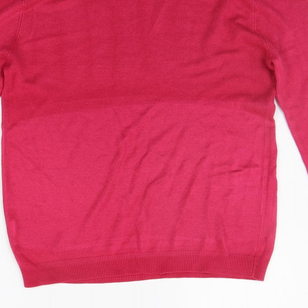 Intenso Womens Pink   Pullover Jumper Size M