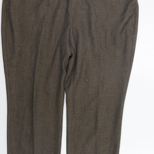 Marks and Spencer Womens Brown   Trousers  Size 18 L25 in