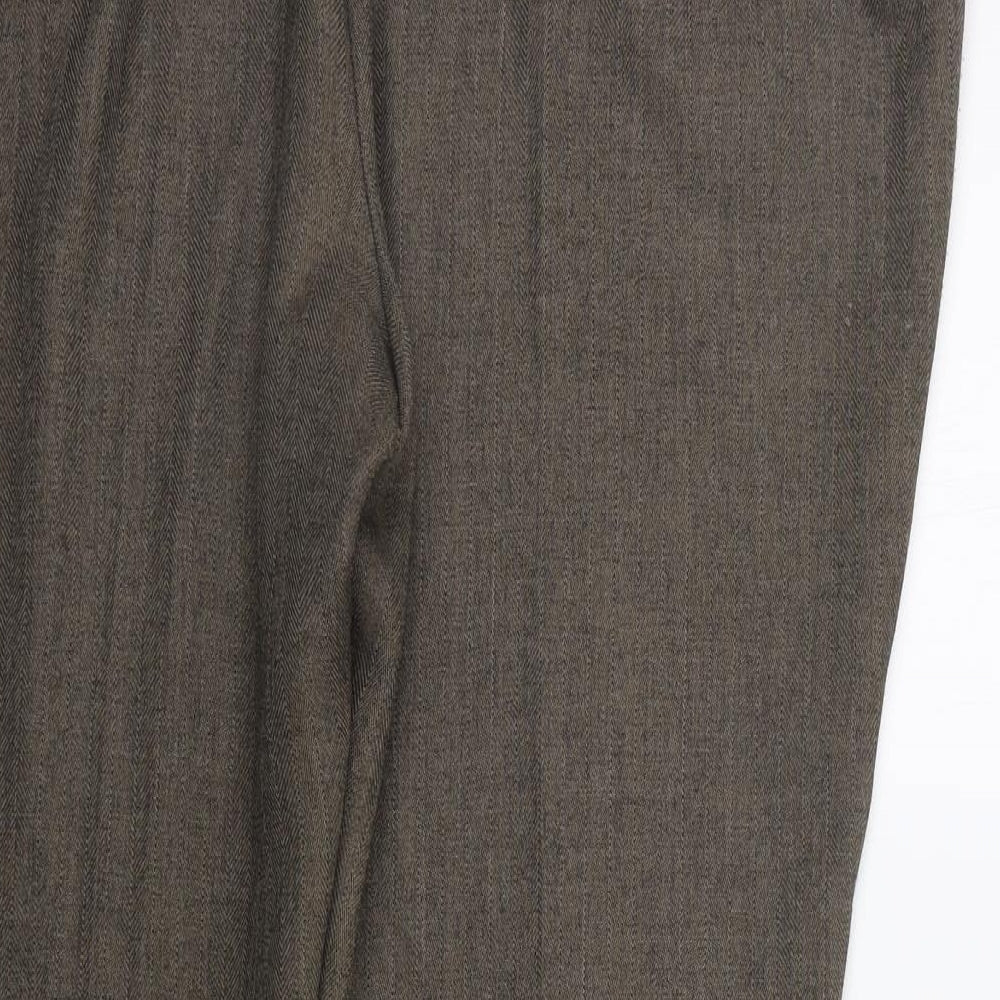 Marks and Spencer Womens Brown   Trousers  Size 18 L25 in