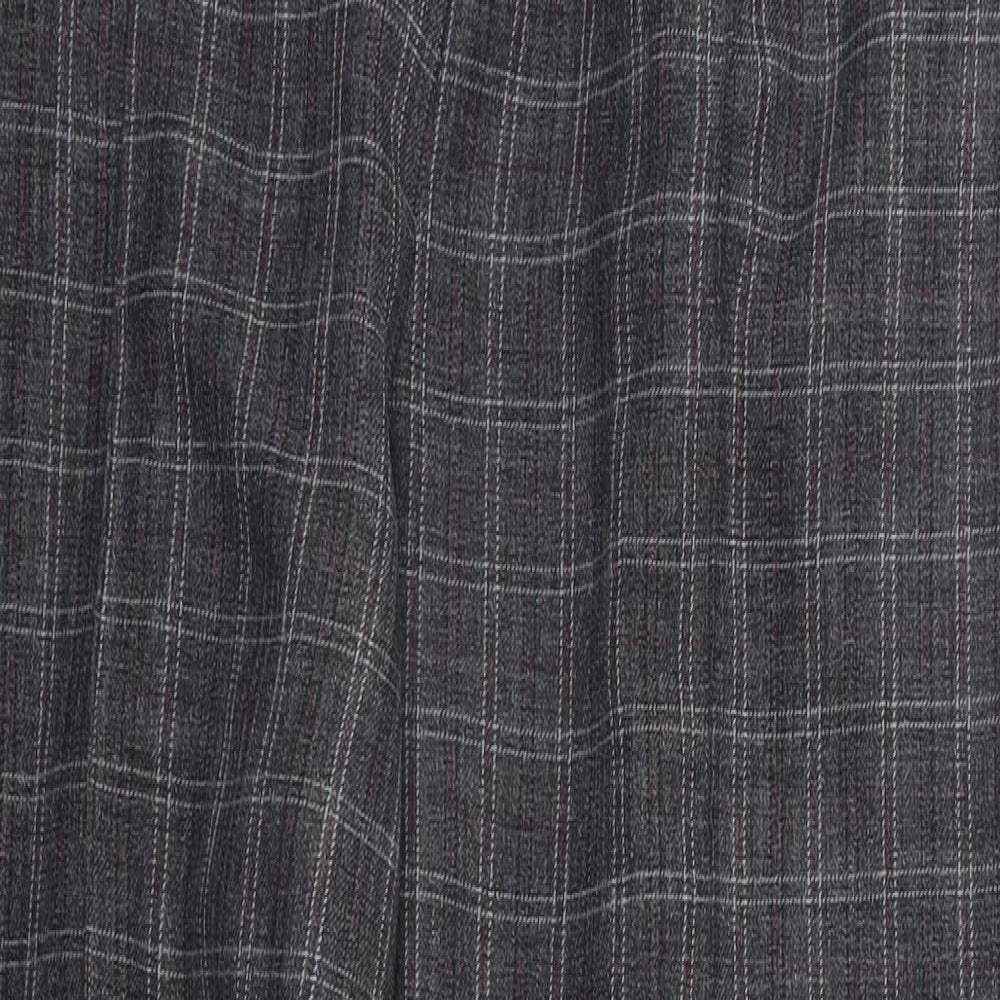 Sarah Hamilton Womens Grey Check  Trousers  Size 18 L26 in