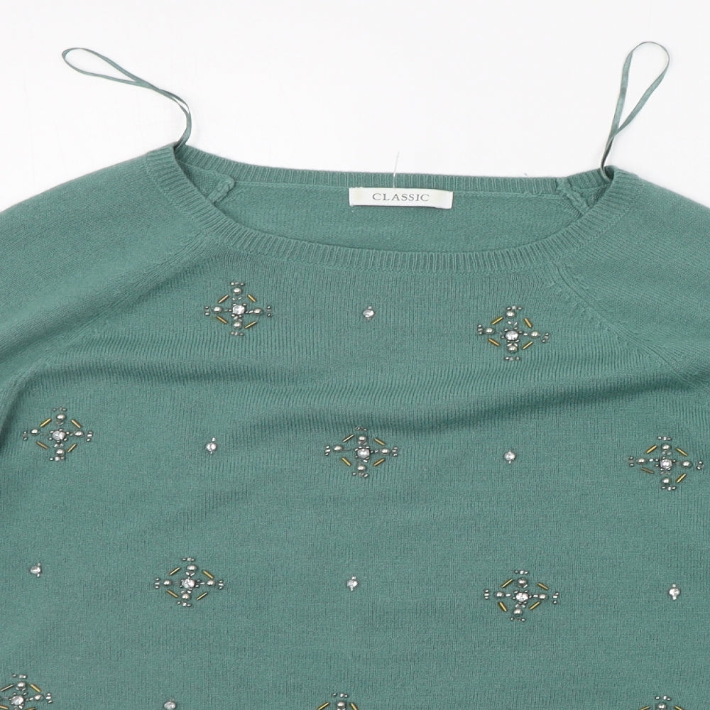 Marks and Spencer Womens Green   Pullover Jumper Size 10