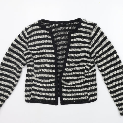 Lindex Womens Black Geometric  Cardigan Jumper Size M