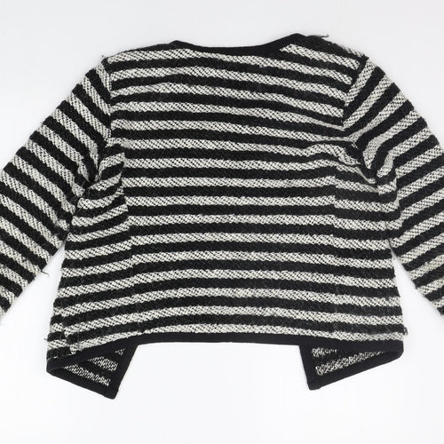 Lindex Womens Black Geometric  Cardigan Jumper Size M