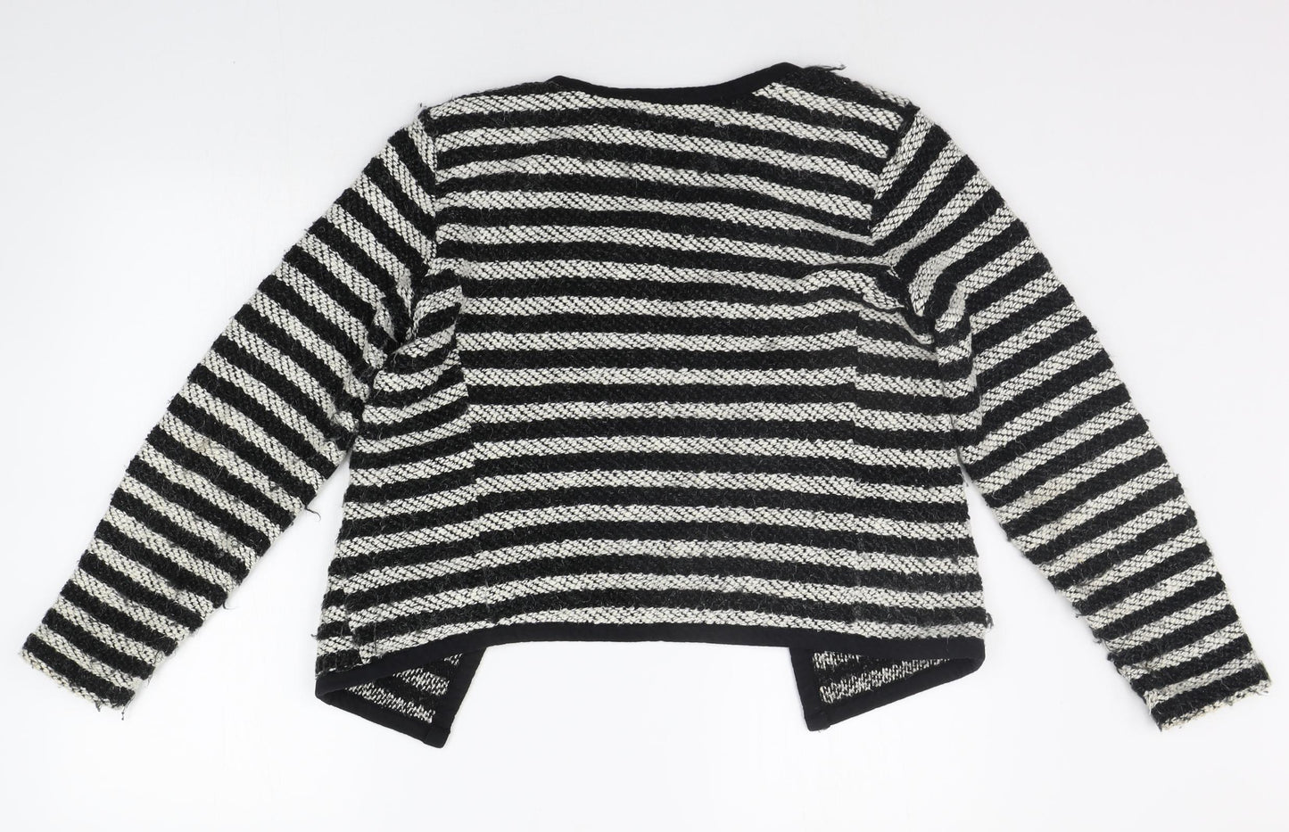 Lindex Womens Black Geometric  Cardigan Jumper Size M
