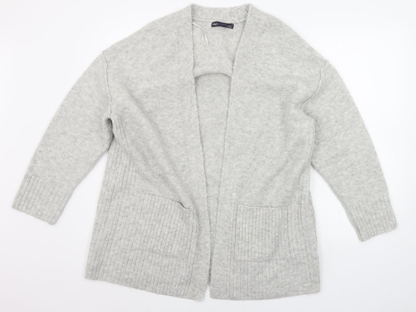 Marks and Spencer Womens Grey   Cardigan Jumper Size M