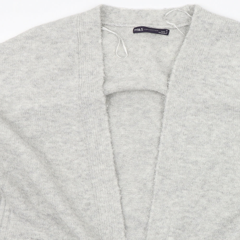Marks and Spencer Womens Grey   Cardigan Jumper Size M