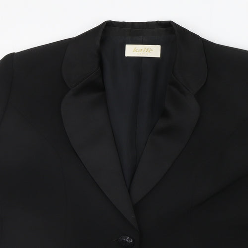 KALFE SA Womens Black   Jacket Suit Jacket Size 14
