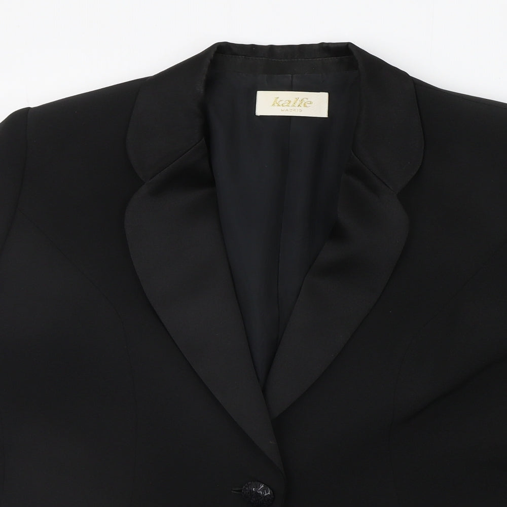KALFE SA Womens Black   Jacket Suit Jacket Size 14