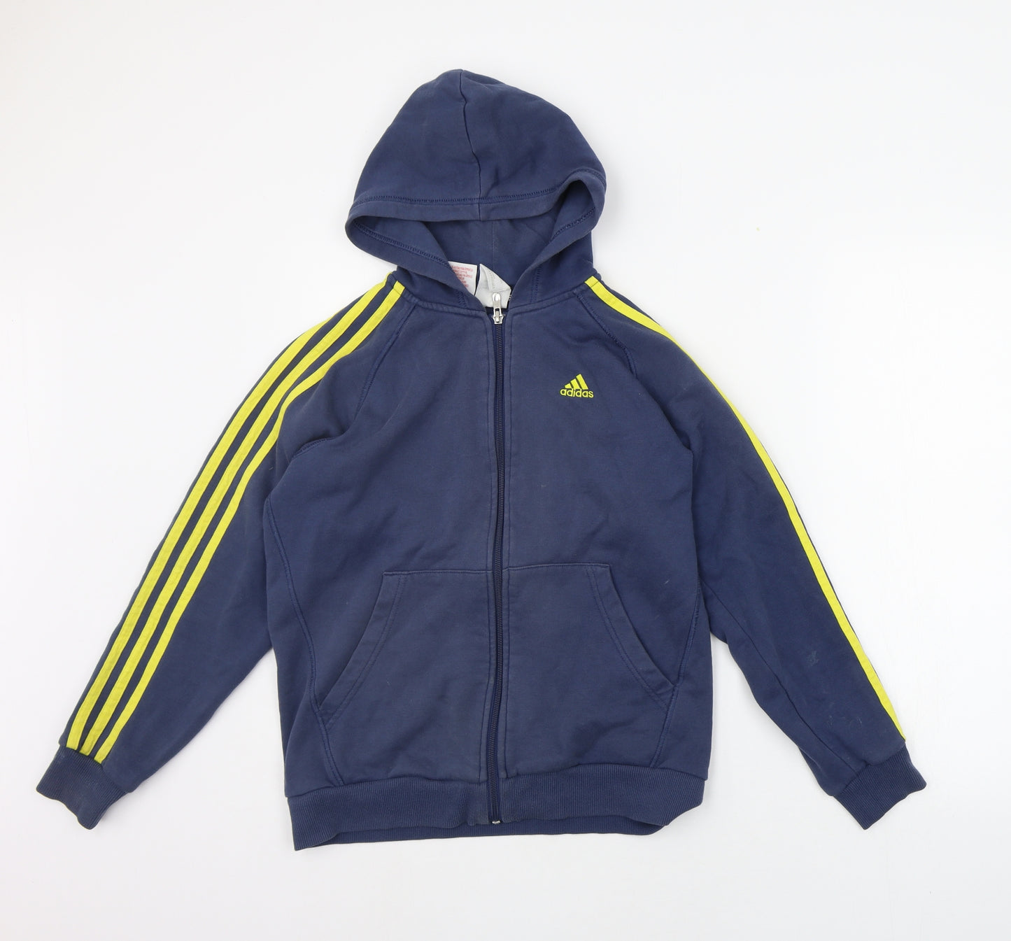 adidas Boys Blue Striped  Jacket  Size 13-14 Years