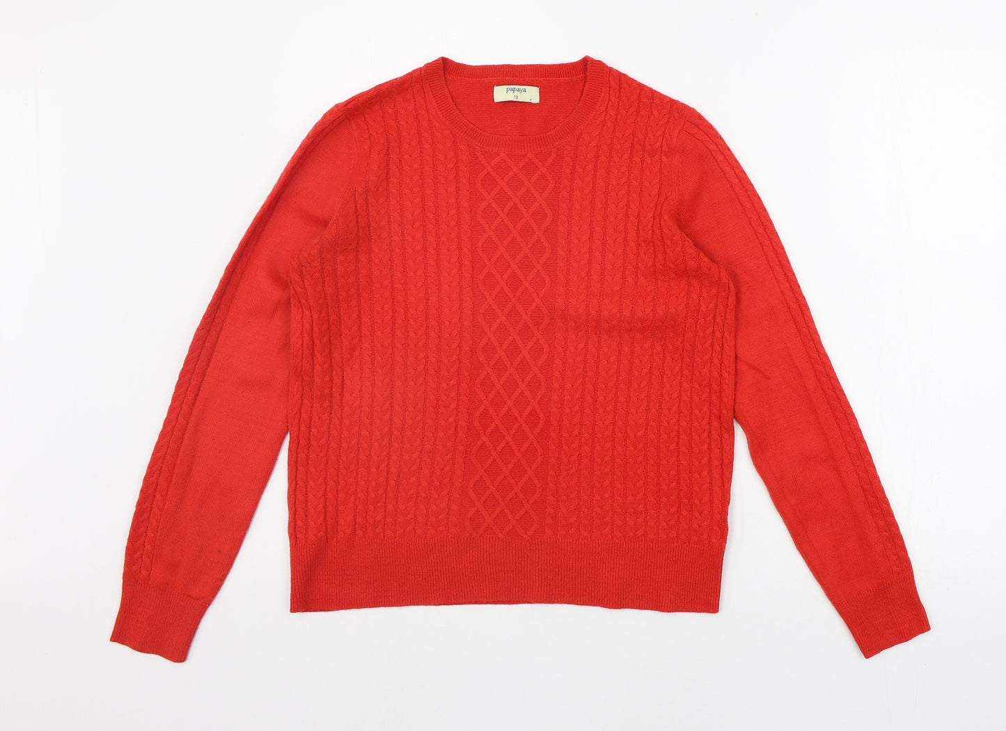 Matalan Womens Red   Pullover Jumper Size 12