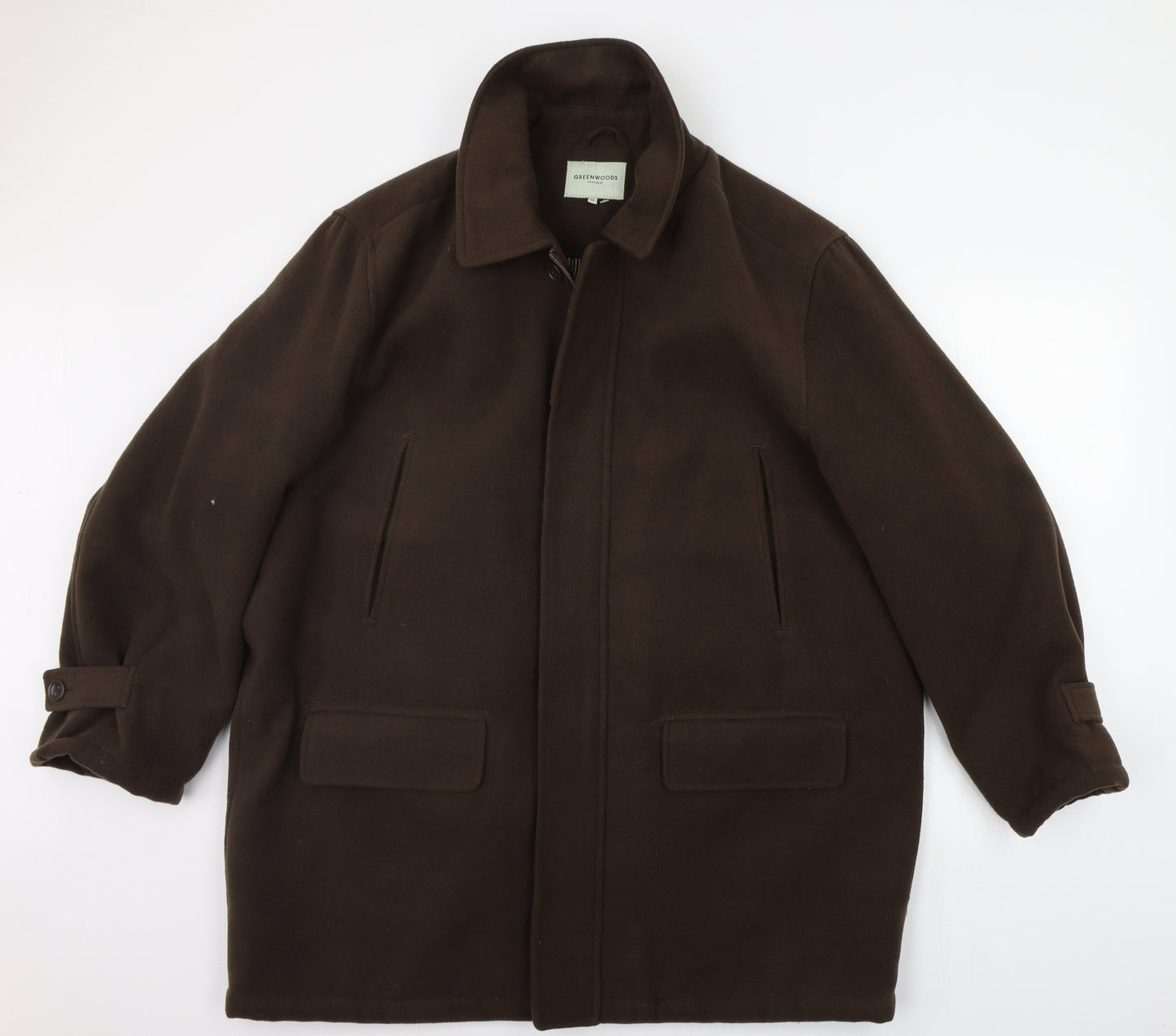 GREENWOODS Mens Brown   Jacket Coat Size XL
