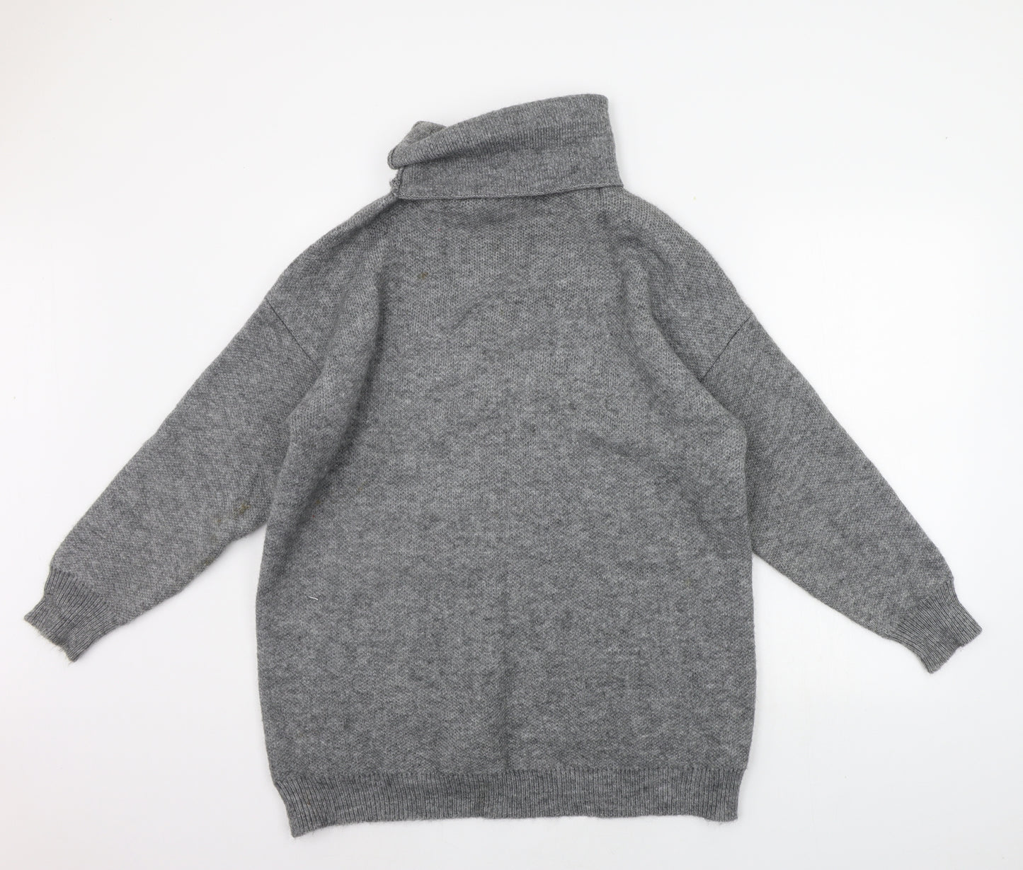 Misspap Womens Grey   Jumper Dress  Size M