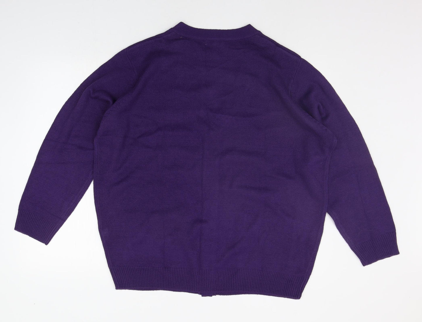 Damart Womens Purple   Cardigan Jumper Size 22