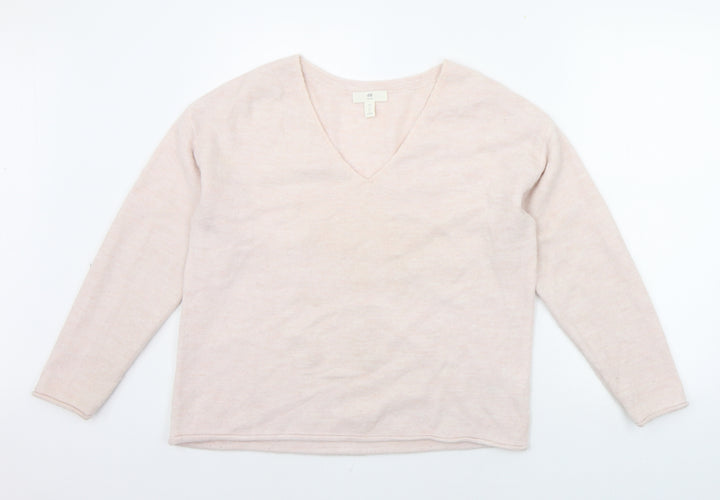 H&M Womens Pink   Pullover Jumper Size XS