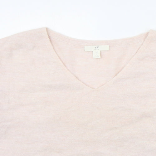 H&M Womens Pink   Pullover Jumper Size XS