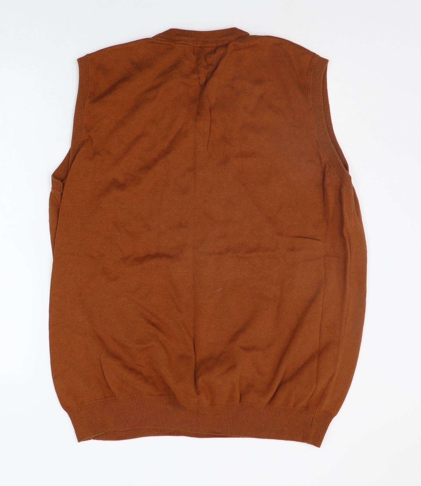 Easy Mens Orange   Vest Jumper Size 2XL