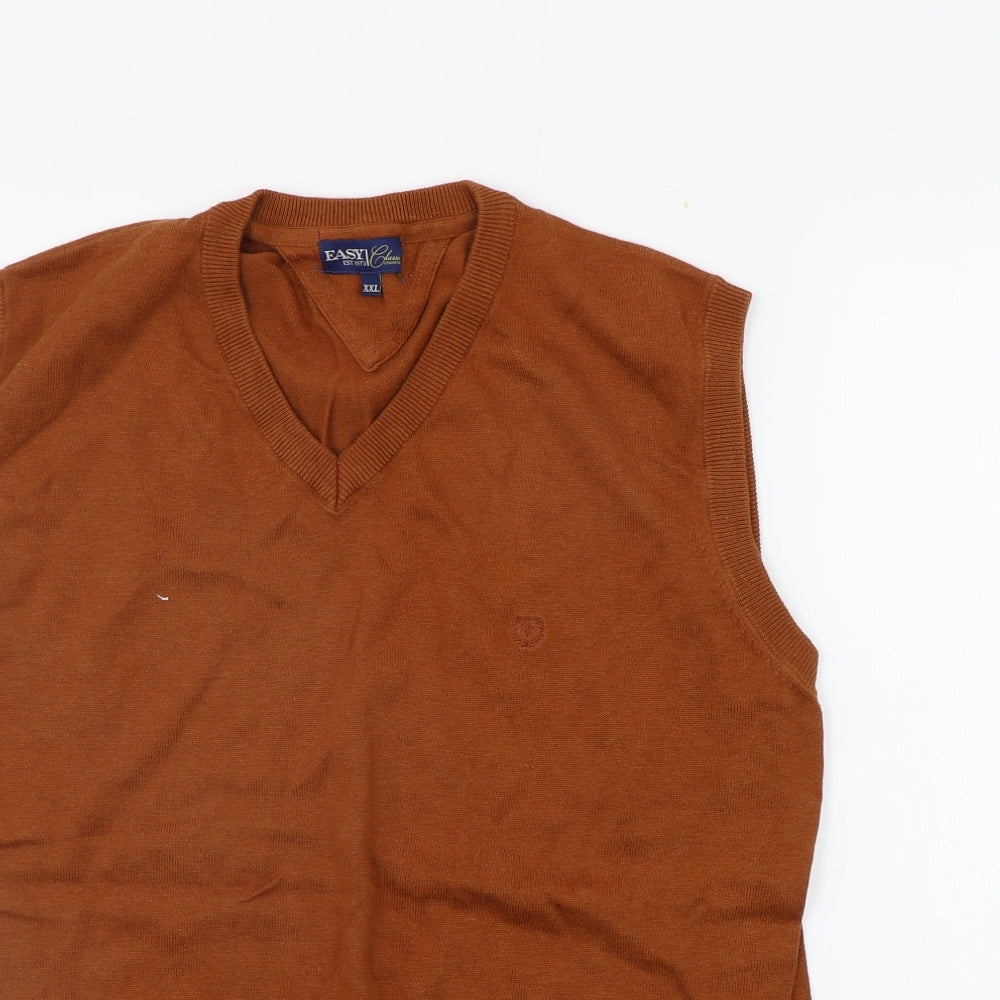 Easy Mens Orange   Vest Jumper Size 2XL