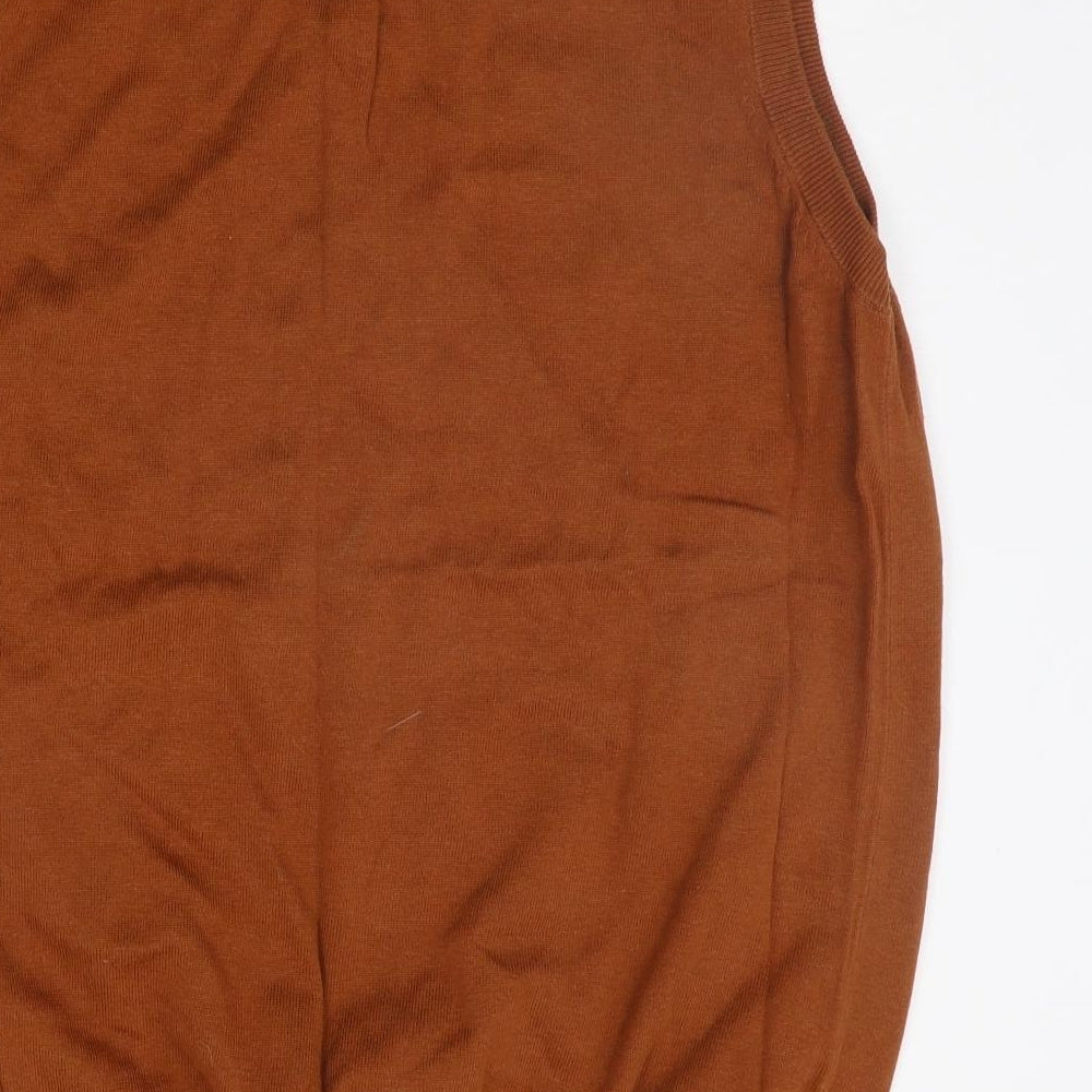 Easy Mens Orange   Vest Jumper Size 2XL