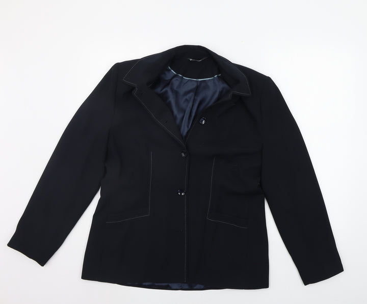 BHS Womens Blue Jacket Suit Jacket Size 16