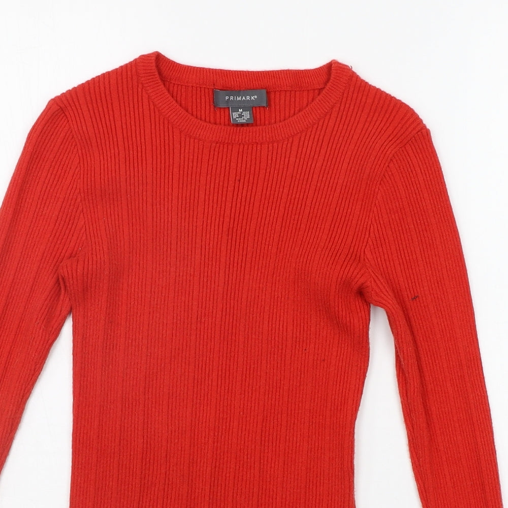 Primark Womens Red   Pullover Jumper Size M