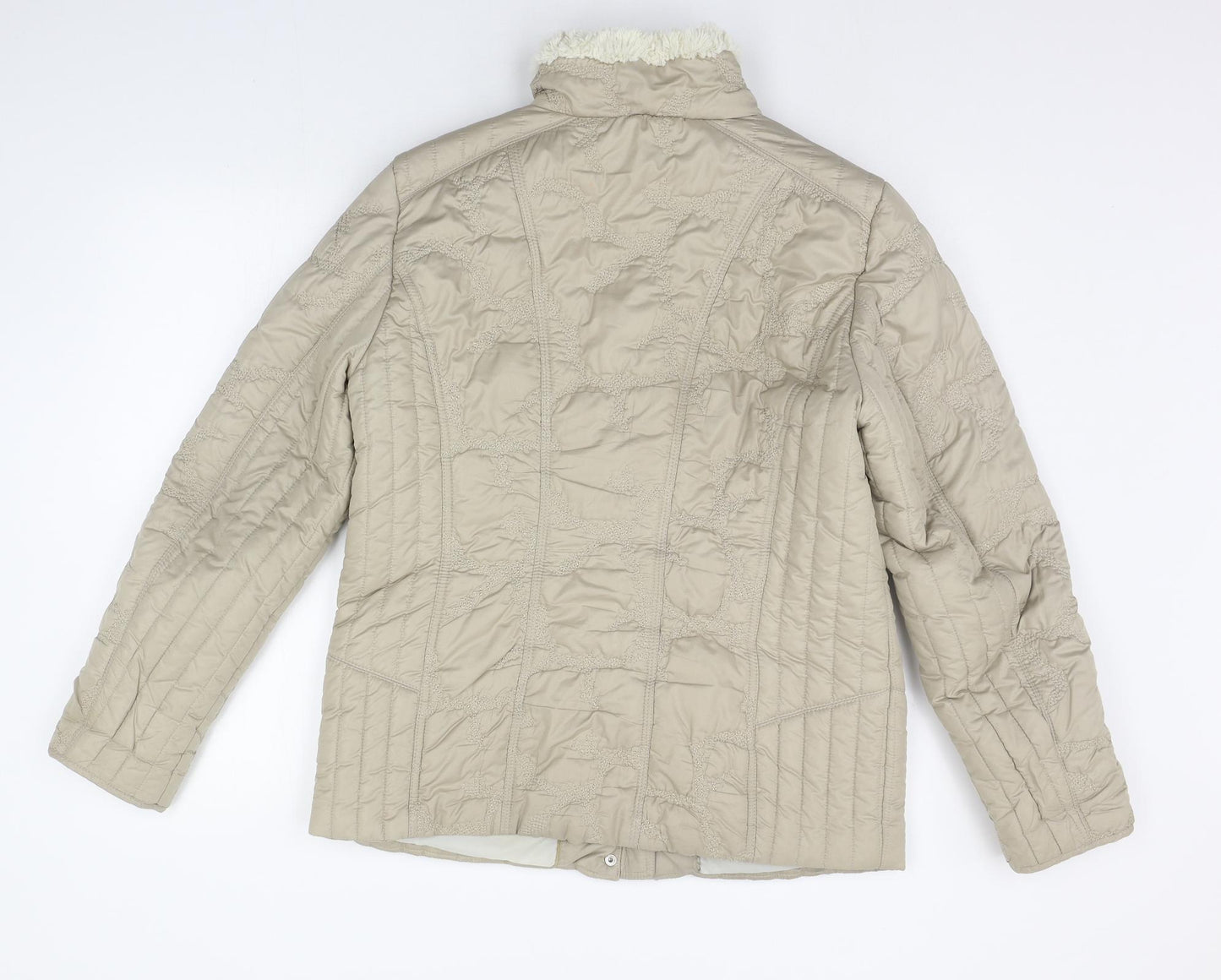 Concept Womens Beige   Jacket Coat Size 14